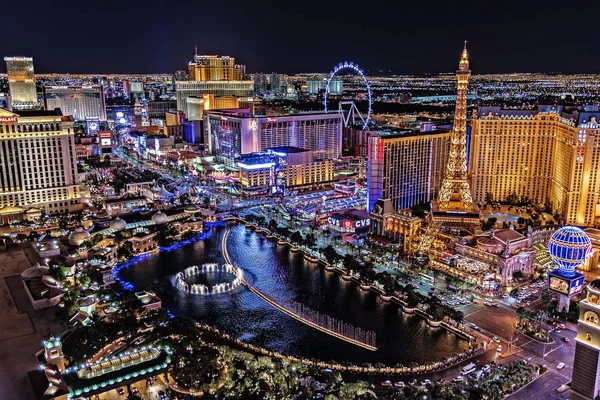 Las Vegas Nevada 2018 Vista Panorámica Del Strip Las Vegas — Foto de Stock