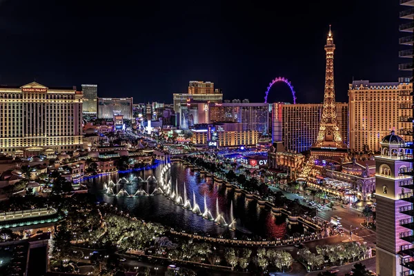 Las Vegas Nevada 2018 Panoramautsikt Las Vegas Stripen – stockfoto