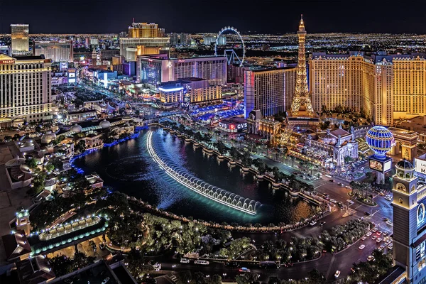 Las Vegas Nevada 2018 Panoramisch Uitzicht Las Vegas Strip — Stockfoto