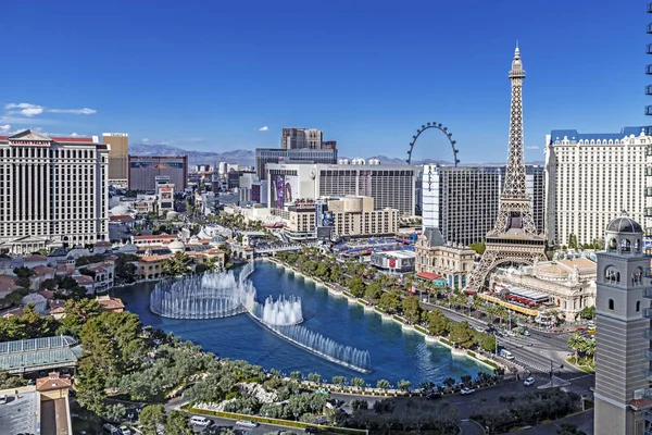 Las Vegas Nevada 2018 Vista Panoramica Sulla Las Vegas Strip — Foto Stock