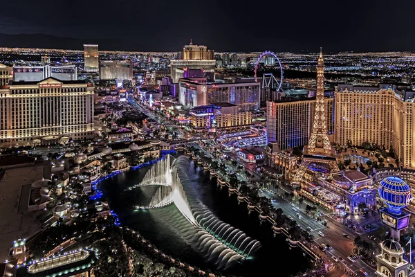 Las Vegas Nevada 2018 Panoramic View Las Vegas Strip — Stock Photo, Image