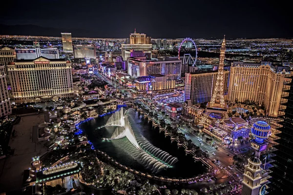 Las Vegas Nevada 2018 Panoramic View Las Vegas Strip — Stock Photo, Image