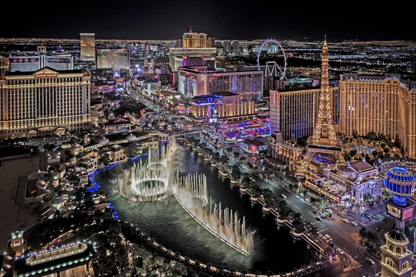 Las Vegas Nevada 2018 Panoramic View Las Vegas Strip — Stock Photo, Image