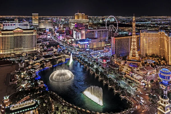 Las Vegas Nevada 2018 Panoramiczny Widok Las Vegas Strip — Zdjęcie stockowe