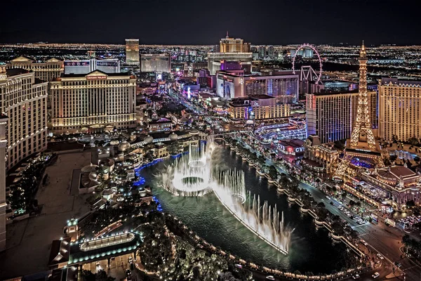 Las Vegas 2018 Panorama Pemandangan Las Vegas Strip — Stok Foto