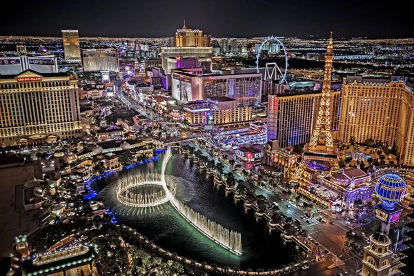 Las Vegas Nevada 2018 Vista Panorámica Del Strip Las Vegas — Foto de Stock