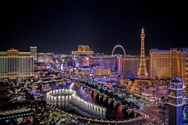 Las Vegas Nevada 2018 Panorámás Kilátással Las Vegas Strip — Stock Fotó
