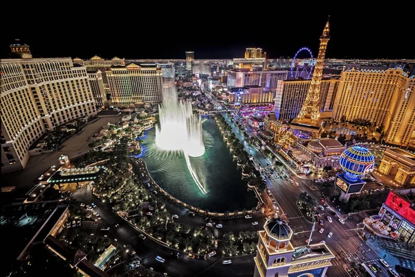 Las Vegas Nevada 2018 Panorama Pemandangan Las Vegas Strip — Stok Foto