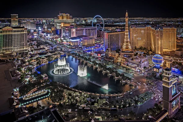 Las Vegas Nevada 2018 Las Vegas Strip Panoramik Görünümü — Stok fotoğraf