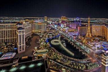 Las Vegas Nevada 2018 09 15 Las Vegas Strip panoramik görünümü