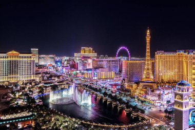 Las Vegas Nevada 2018 09 15 Las Vegas Strip panoramik görünümü