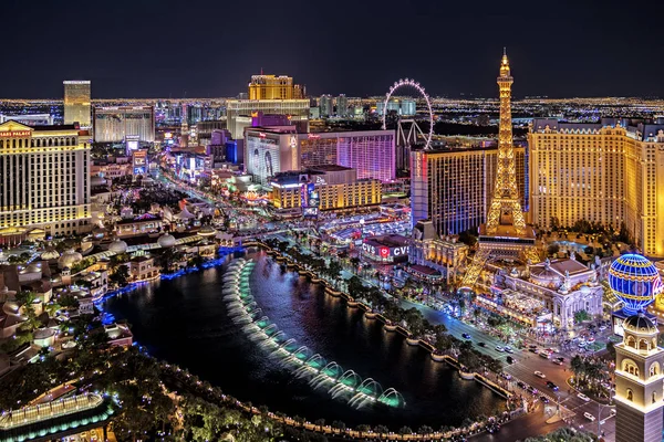 Las Vegas Nevada 2018 Vista Panoramica Sulla Las Vegas Strip — Foto Stock