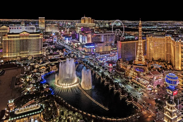 Las Vegas Nevada 2018 Panoramisch Uitzicht Las Vegas Strip — Stockfoto