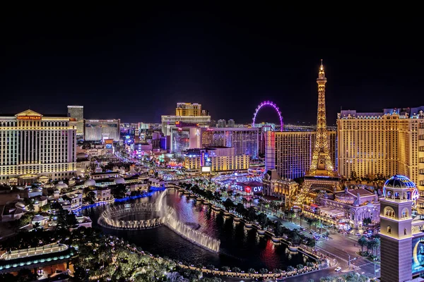 Las Vegas Nevada 2018 Vista Panoramica Sulla Las Vegas Strip — Foto Stock