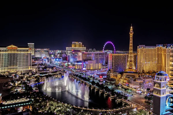 Las Vegas Nevada 2018 Panoramic View Las Vegas Strip — Stock Photo, Image