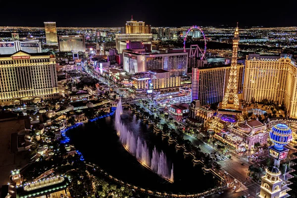 Las Vegas Nevada 2018 Panorámás Kilátással Las Vegas Strip — Stock Fotó