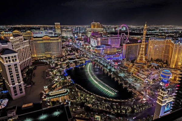 Las Vegas Nevada 2018 Panoramic View Las Vegas Strip — Stock Photo, Image