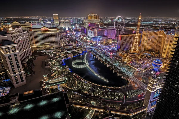 Las Vegas Nevada 2018 Panoramic View Las Vegas Strip — Stock Photo, Image