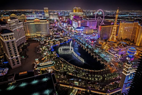 Las Vegas Nevada 2018 Vista Panorámica Del Strip Las Vegas — Foto de Stock