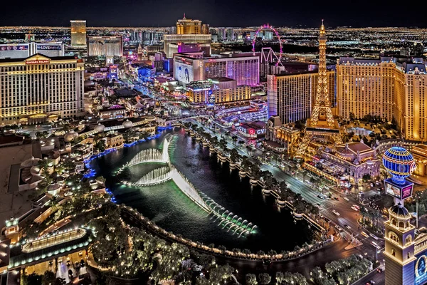 Las Vegas Nevada 2018 Panorama Pemandangan Las Vegas Strip — Stok Foto