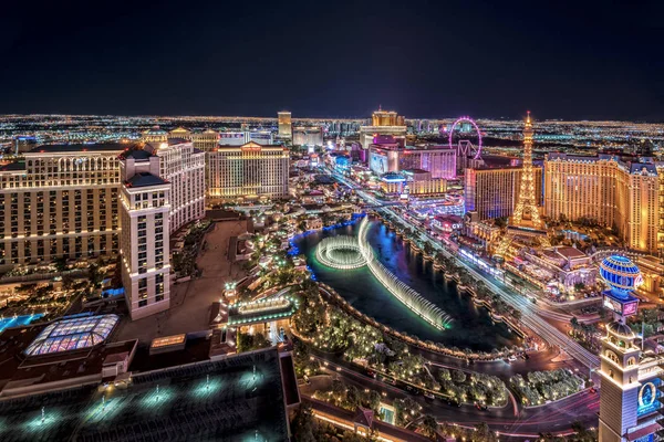 Las Vegas Nevada 2018 Panoramic View Las Vegas Strip — Stock Photo, Image