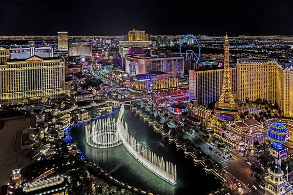 Las Vegas Nevada 2018 Vista Panorâmica Las Vegas Strip — Fotografia de Stock