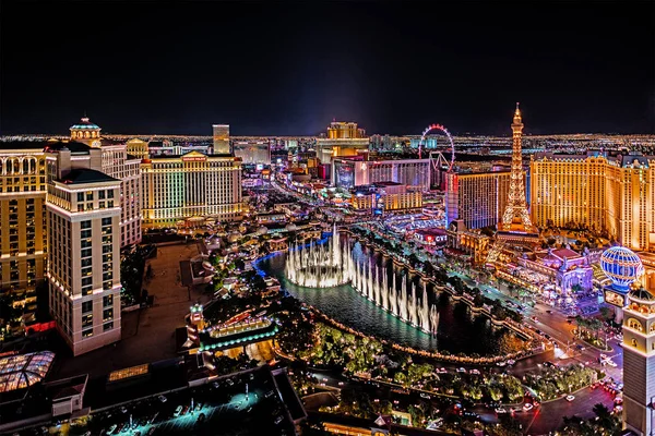 Las Vegas Nevada 2017 Panoramic View Las Vegas Strip — Stock Photo, Image