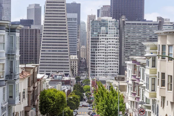 Montgomery Skyline Downtown Areas San Francisco — Stock Photo, Image