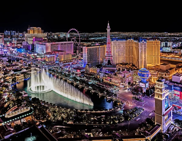 Las Vegas Nevada 2019 Vista Panoramica Sulla Las Vegas Strip — Foto Stock