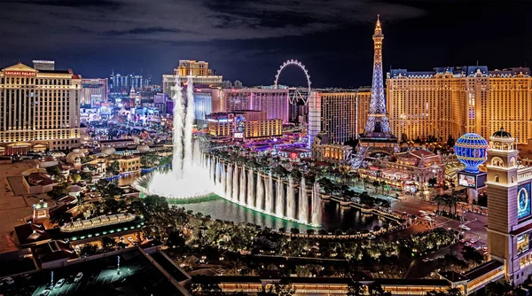 Las Vegas Nevada 2019 Panoramisch Uitzicht Las Vegas Strip — Stockfoto