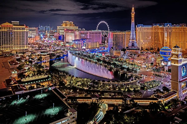 Las Vegas Nevada 2019 Panorámás Kilátással Las Vegas Strip — Stock Fotó