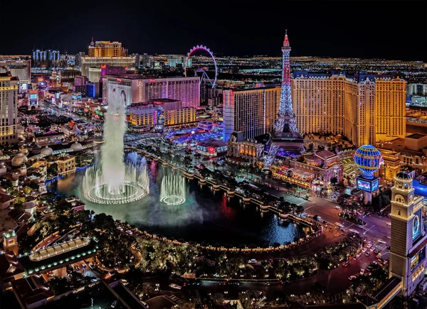 Las Vegas Nevada 2018 Vista Aerea Panoramica Sulla Las Vegas — Foto Stock