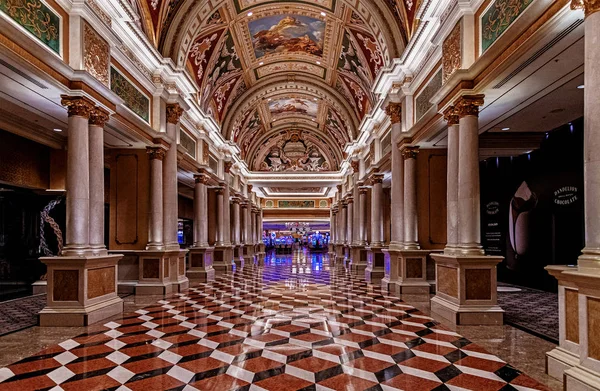 Las Vegas Nevada 2019 Venetian Palazzo Szálloda Kaszinó — Stock Fotó