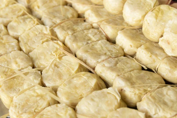 Obehandlad Krabbkött Fyllt Tofu Blad Kinesisk Mat — Stockfoto