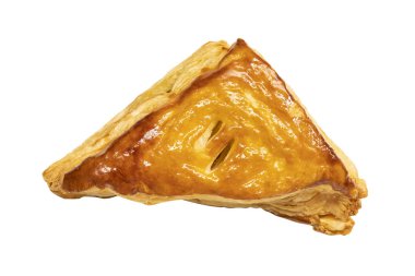 puf böreği beyaz bir arka plan üzerinde izole