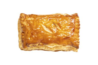 puf böreği beyaz bir arka plan üzerinde izole