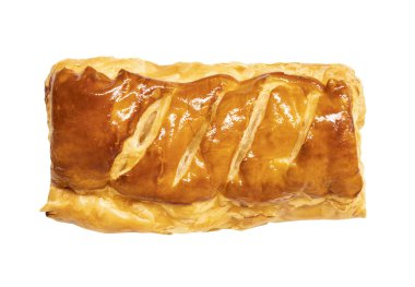 puf böreği beyaz bir arka plan üzerinde izole