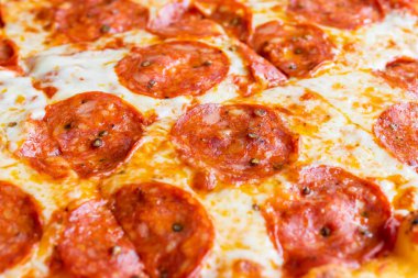 dokulu yüzey pizza biberli yakın çekim 