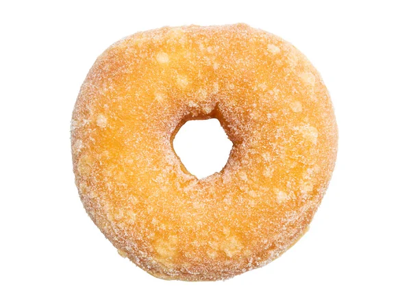 Donut de açúcar isolado no fundo branco — Fotografia de Stock