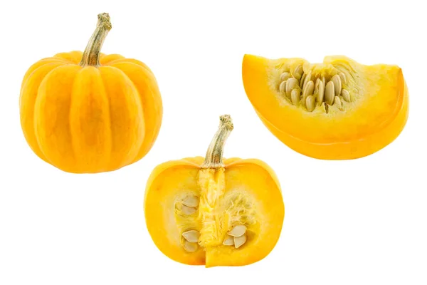 Set of small pumpkin isolated on white background — Stock Photo, Image