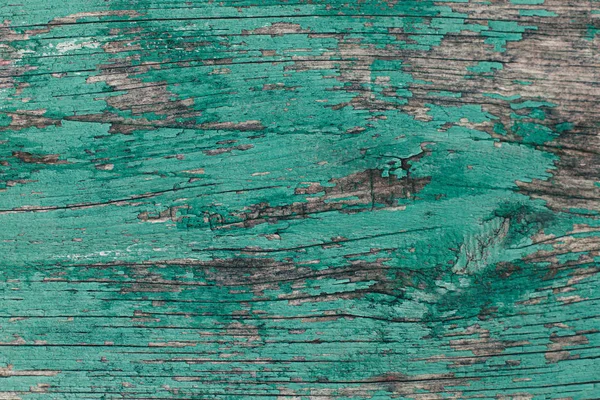 Rustieke hout textuur of achtergrond met Turquoise verf. — Stockfoto