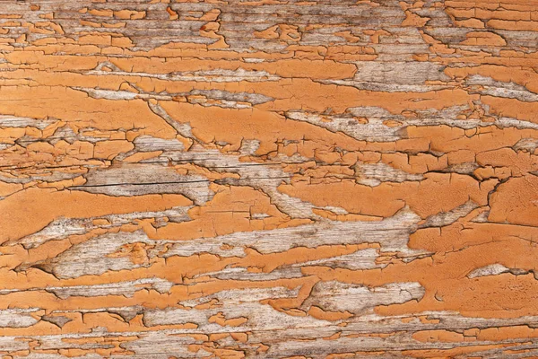 Texture ou fond en bois rustique avec peinture orange . — Photo