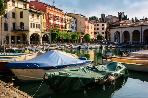 Desenzano Del Garda Nın Muhteşem Manzarası Brescia Talya Güzel Güneşli — Stok fotoğraf