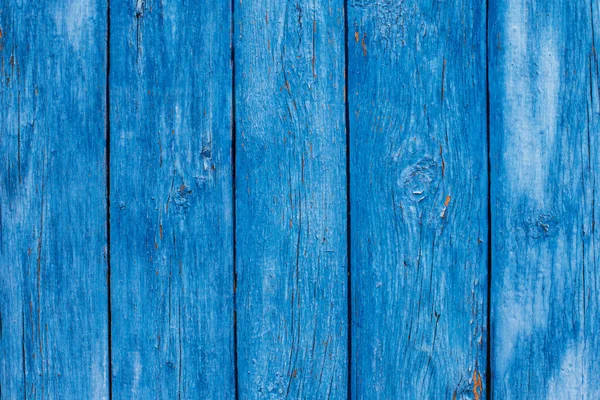 Textura Madeira Rústica Fundo Com Tinta Azul Riscada Close — Fotografia de Stock