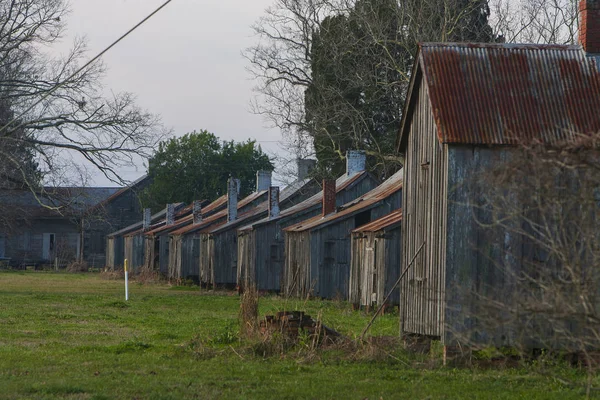Cuartos de esclavos en la plantación de azúcar de Laurel Valley — Foto de Stock