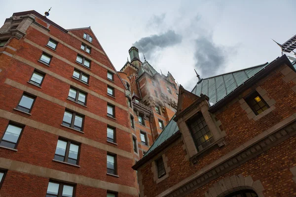 Quebec City Quebec Kanada Ledna 2017 Fairmont Chateau Frontenac Historický — Stock fotografie