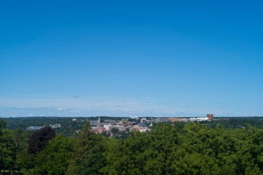 Cornell Üniversitesi, New York, Ithaca 'daki özel ve yasal Ivy League araştırma üniversitesi, açık bir öğleden sonra. 