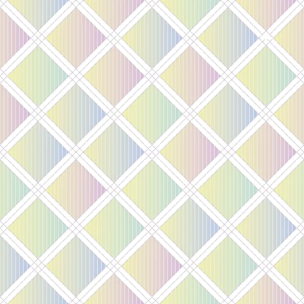 Geometric seamless vector pattern in pastel ombre — Stock Vector