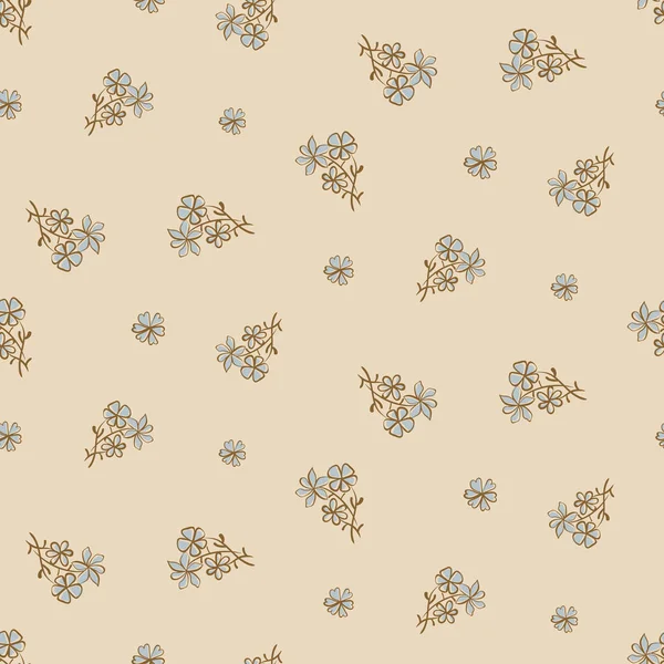 Dtisy vintage floral seamless vector pattern — Stock Vector