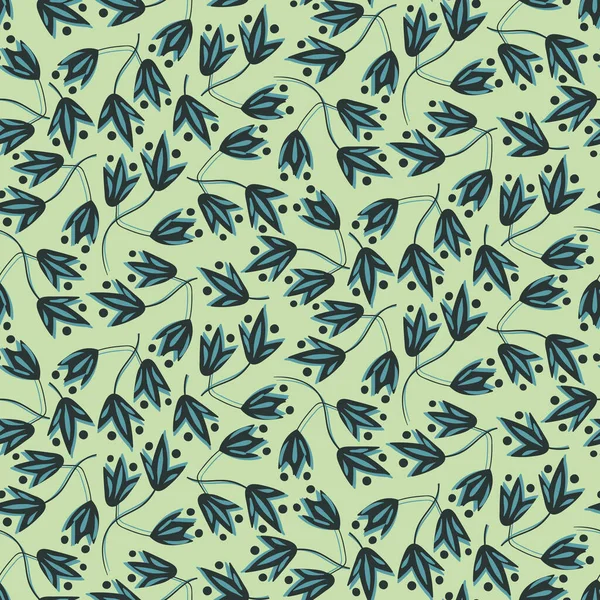 Doodle bluebells motif vectoriel sans couture — Image vectorielle